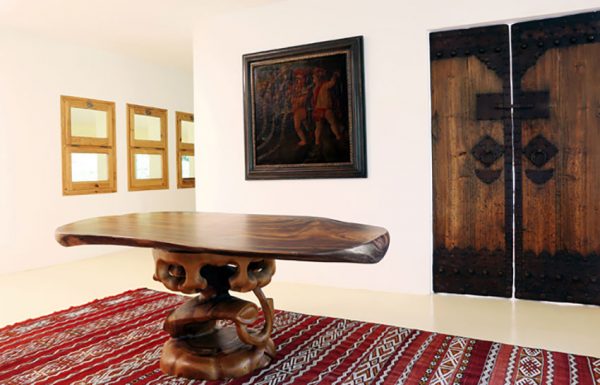 Mesa Volcán de Madera para Comedor