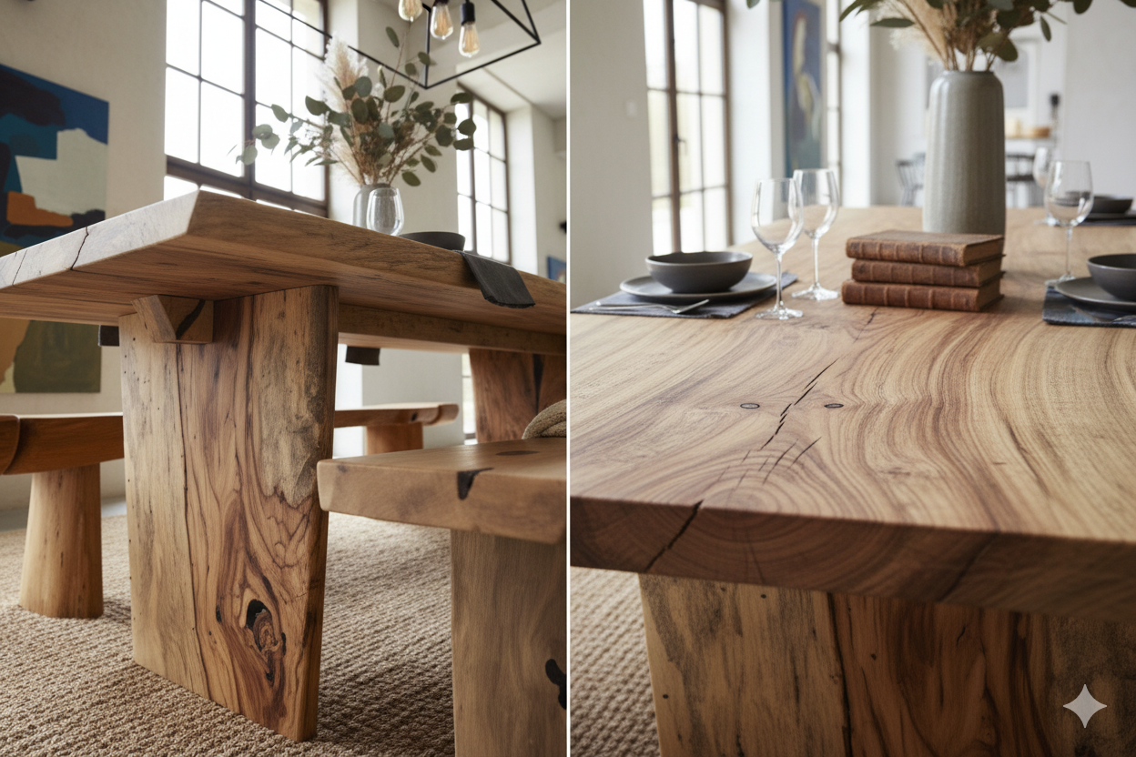 Mesa de Madera de Tamarindo para Comedor