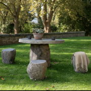 Conjunto de piedra para jardín
