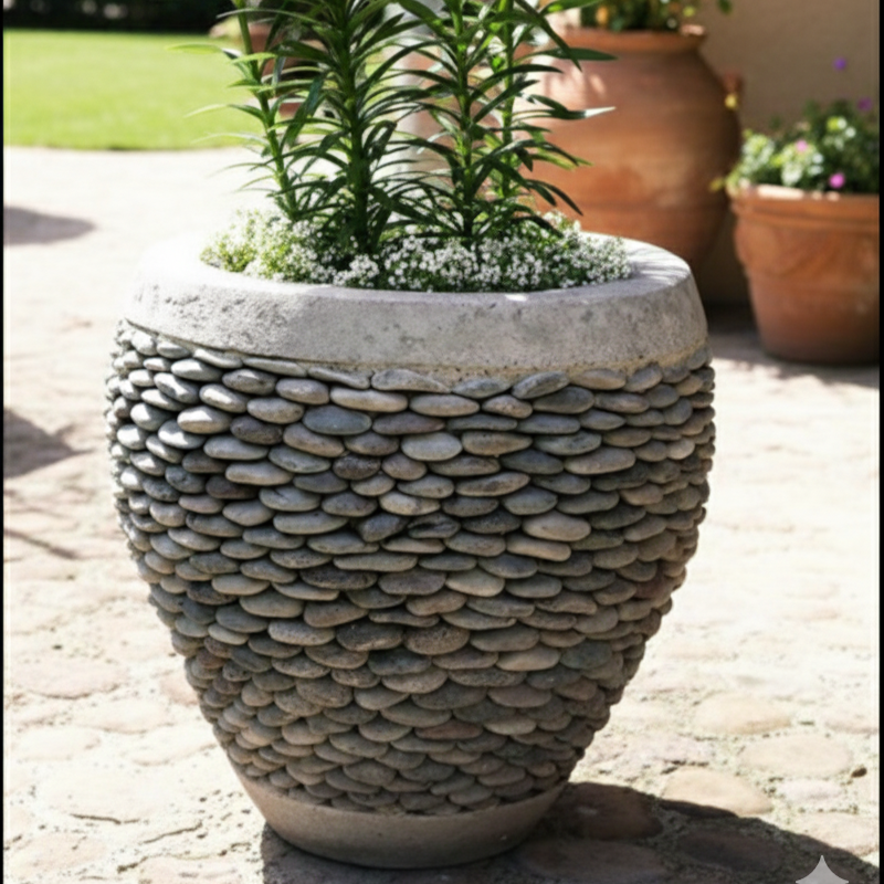 Maceta de Piedra Oval