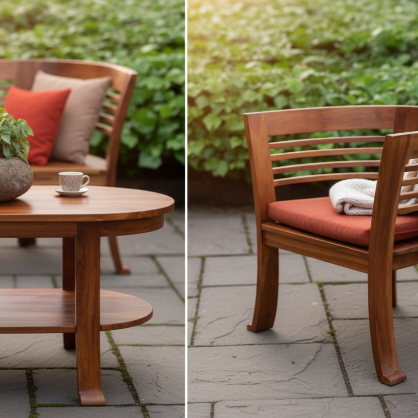 Conjunto Herradura de Madera — 4 Personas