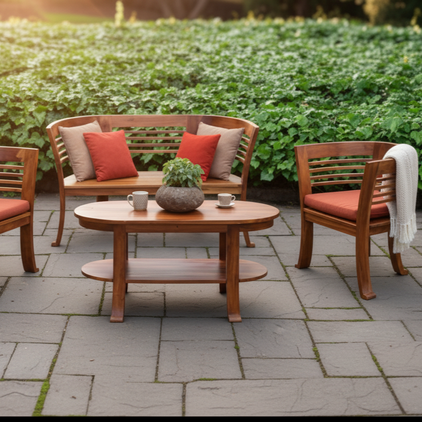 Conjunto Herradura de Madera — 4 Personas