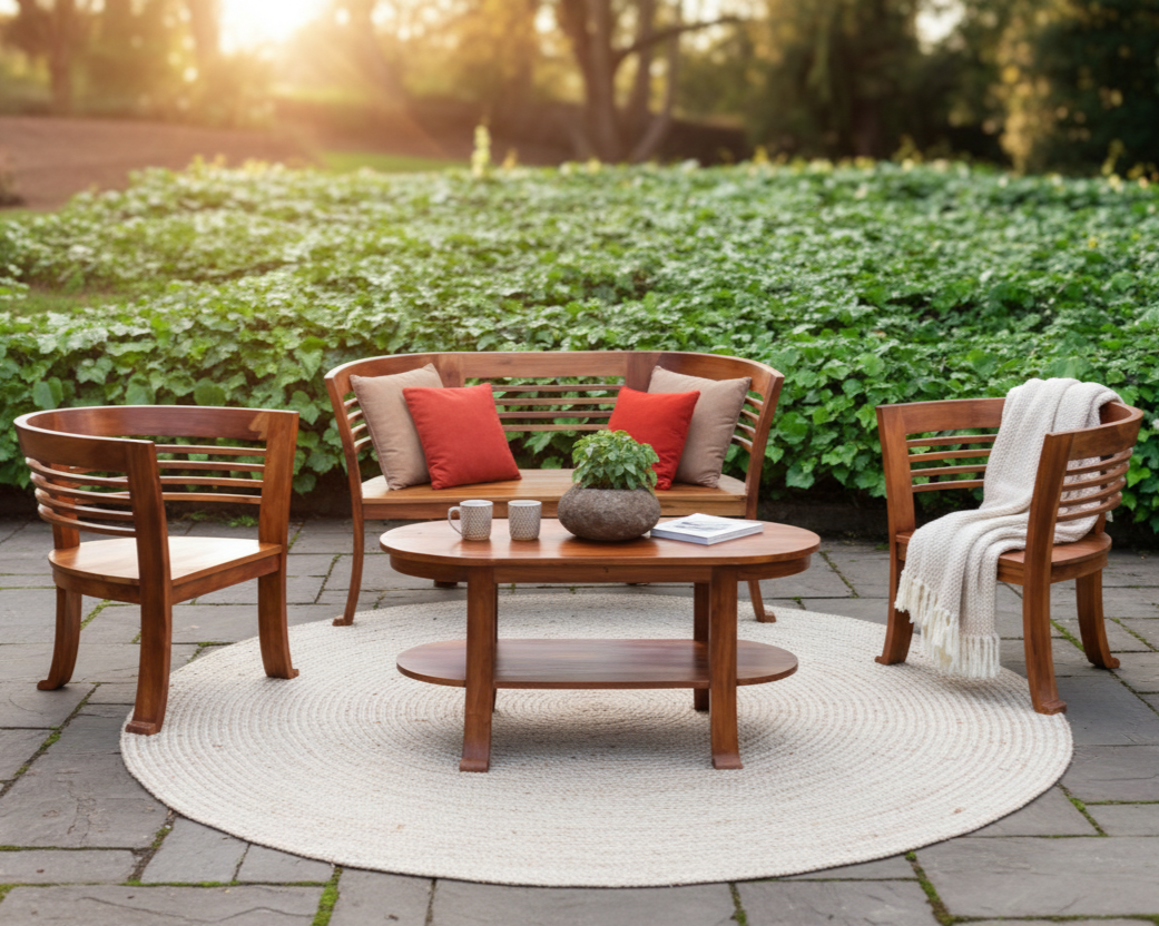 Conjunto Herradura de Madera — 4 Personas