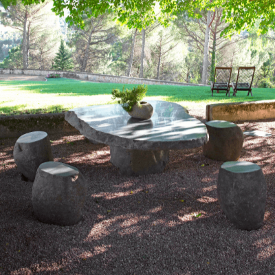 Conjunto de piedra para exterior