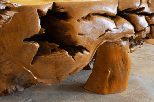 Conjunto de mesa de madera Amorfa